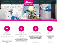 Tablet Screenshot of maas-rees.de